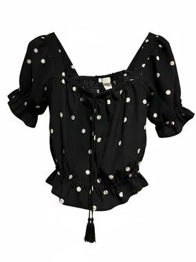 H&M bohemian polkadot top